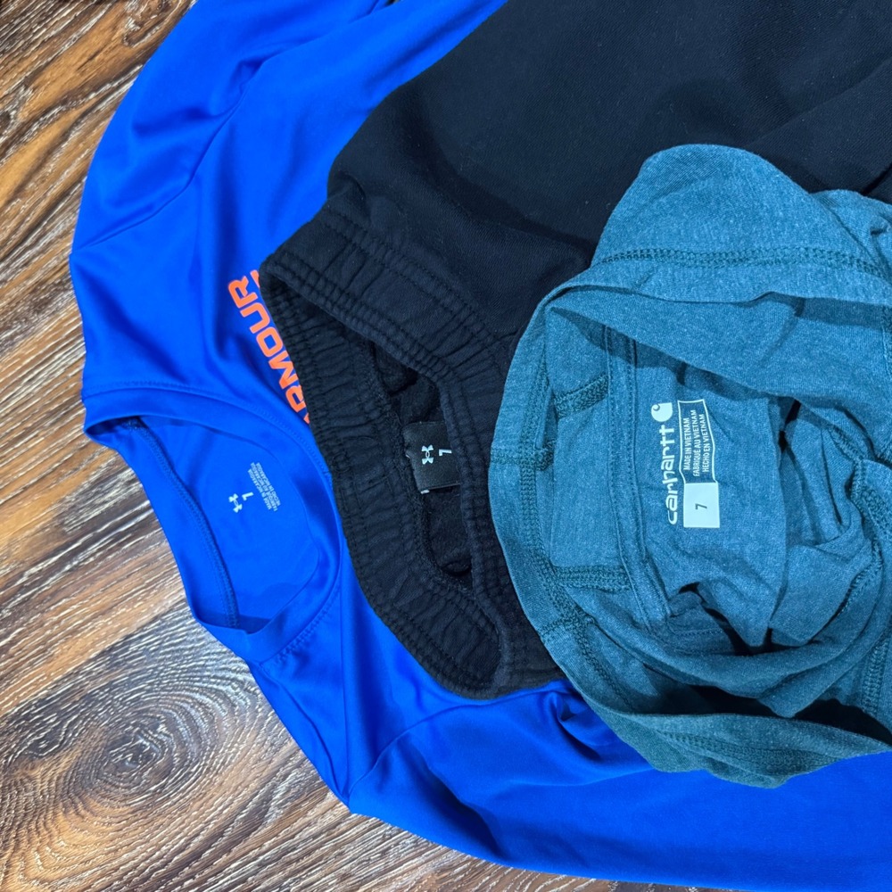 Boys Size 7 PLAY Clothes Bundle Nike Under Armour Carhartt 6pc Set Joggers Shirt - Picture 6 of 8